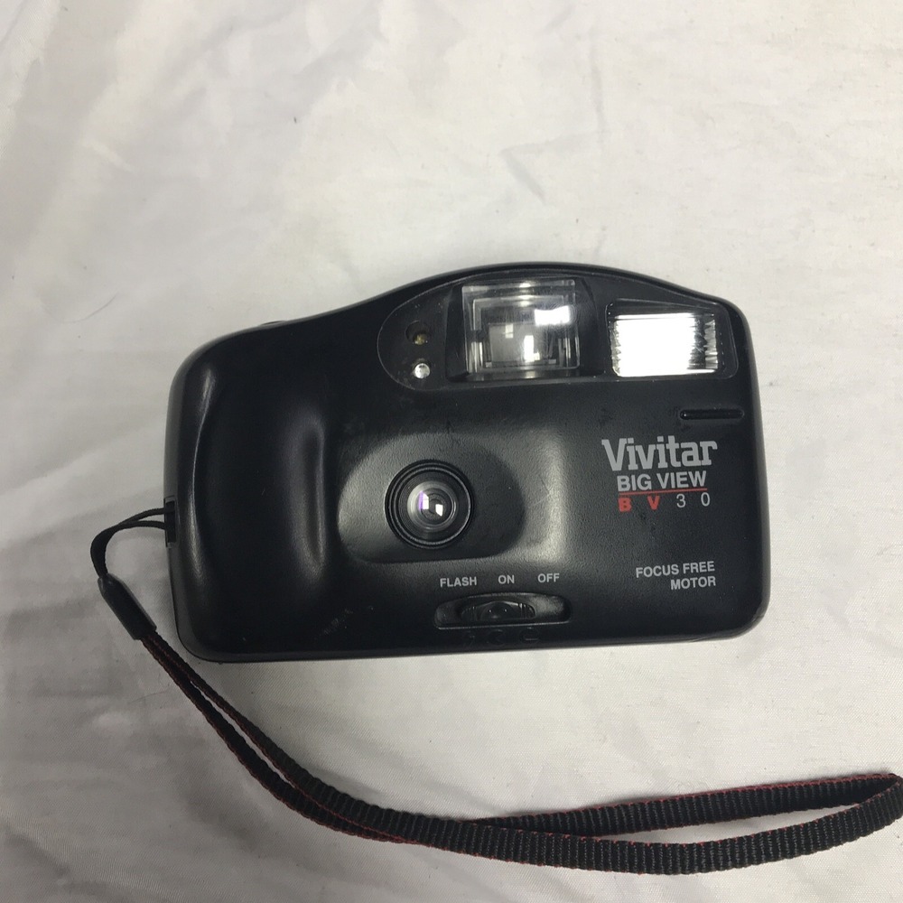 Vivitar Big View BV30 Shoot 35mm Film Camera Black UnTested!